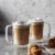Henckels Cafe Roma 2-pc Double-Wall Glassware 15oz Glass Latte Mug Set Perspective: back