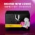 U by Kotex Balance Ultra Thin Regular Absorbency Pads with Wings Perspective: back
