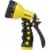 Dramm® Heavy-Duty Metal 9-Pattern Spray Gun Nozzle - Yellow Perspective: back