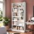 Tribesigns Six Tier Tall Bookcase Floor Standing Five Shelf Library Bookcase for Home Office Perspective: back
