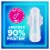 Always Ultra Thin Size 1 Regular Unscented Pads With Wings Perspective: back