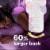 Always Radiant Size 5 Extra Heavy Overnight Pads with Wings Perspective: back
