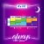 Always Radiant Size 4 with Wings Overnight Absorbency Scented Pads Perspective: back