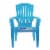 Adams Manufacturing Kid's Adirondack Stacking Chair, Pool Blue Perspective: back