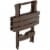 Adams Quik-Fold Side Table - Brown Perspective: back