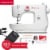 Singer MX60 Sewing Machine with 57 Stitch Applications and Accessories, White Perspective: back