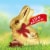 Lindt GOLD BUNNY Milk Chocolate Easter Candy Hollow Bunny Perspective: back