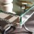 SEI Furniture Ava Mirrored End Table in Chrome Perspective: back