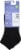 Hanes® ComfortSoft Black/Grey Lightweight Ankle Socks Women's Size 5-9 Perspective: back