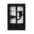Snap® 4x6 Front Load Photo Frame - Black Perspective: back