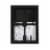 Snap® 5x7 Front Load Photo Frame - Black Perspective: back