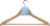 Whitmor Suit Hangers - Natural Wood Perspective: back