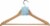 Whitmor Suit Hangers - Natural Wood Perspective: back