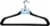 Whitmor Spacemaker Suit Hangers - Black Perspective: back