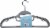 Whitmor Sure-Grip Collection Suit Hangers Perspective: back