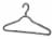 Whitmor Sure Grip Hangers - Gunmetal Gray Perspective: back