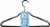 Whitmor Suit Hangers - Gunmetal Gray Perspective: back