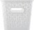 Whitmor Resin Form Half Basket - White Perspective: back