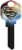 Hillman Supergirl Blank Key - Assorted Perspective: back