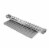 Grand Fusion Over Sink Roll-Up Dish Drying Rack with Silicone Drip Tray, Gray Perspective: back