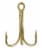 South Bend® Size 6 Bronze Treble Fishing Hooks Perspective: back