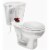 Fluidmaster PerforMAX Red/Black Rubber Flush Valve Kit Perspective: back