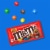M&M'S Peanut Butter Milk Chocolate Candy Full Size Bag Perspective: back