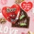 M&M's® Milk Chocolate Valentine Candy Heart Perspective: back