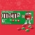 M&M'S Milk Chocolate Red & Green Christmas Candy Box Perspective: back