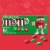 M&M'S Milk Chocolate Red & Green Christmas Candy Box Perspective: back