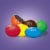 M&M'S Dark Chocolate Candy Sharing Size Bag Perspective: back