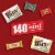 M&M'S Snickers Twix & Milky Way Christmas Stocking Stuffer Milk Chocolate Candy Bars Bag Perspective: back