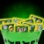 M&M'S Peanut Milk Chocolate Glow In The Dark Fun Size Halloween Candy Trick or Treat Packs Perspective: back