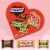 Snickers Twix & Milky Way Valentines Day Assorted Chocolate Heart-Shaped Candy Gift Box Perspective: back