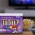 M&M's Dark Chocolate St. Patricks Day Candy Sharing Size Bag Perspective: back