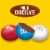 M&M'S Milk Chocolate Red White & Blue Summer Candy Sharing Size Bag Perspective: back