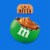 M&M'S Peanut Butter Milk Chocolate Candy Family Size Bag Perspective: back