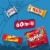 Skittles Twix Starburst 3 Musketeers Halloween Candy Variety Bulk Bag Perspective: back