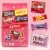 M&M'S Snickers Skittles & Starburst Fun Size Valentine's Day Candy Variety Pack Bulk Bag Perspective: back