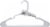 Everyday Living® Plastic Tubular Hangers - White Perspective: back