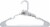 Everyday Living® Plastic Tubular Hangers - White Perspective: back