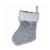 Holiday Home™ Cable Knit Christmas Stocking - Grey Perspective: back