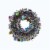 Holiday Home Tinsel Wreath with Multi-Colored Eggs Perspective: back