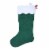 Holiday Home Meow Christmas Stocking - Green Perspective: back