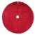 Holiday Home Tartan Plaid Tree Skirt with Cording - Red Perspective: back