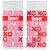 Holiday Home™ Valentines XOXO Treat Bags 20 Pack Perspective: back