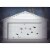 Holiday Home Giant Garage Door Silhouette Bats Decor - Black Perspective: back