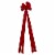 Holiday Home Velvet Bow Tree Topper - Red Perspective: back