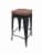 HD Designs Harper Stool - Matte Black with Tan Perspective: back