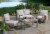 HD Designs Outdoors Asher Line Back Loveseat Set - Gray Perspective: back